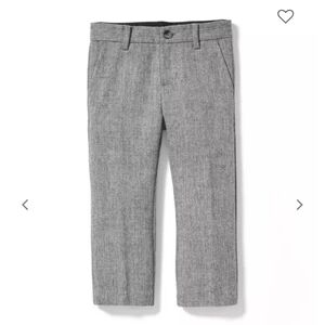 Janie and Jack Herringbone Wool Blend Adjustable Waist Pant Gray Toddler NWT